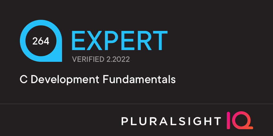 Title: C Development Fundamentals - Score: 264/300