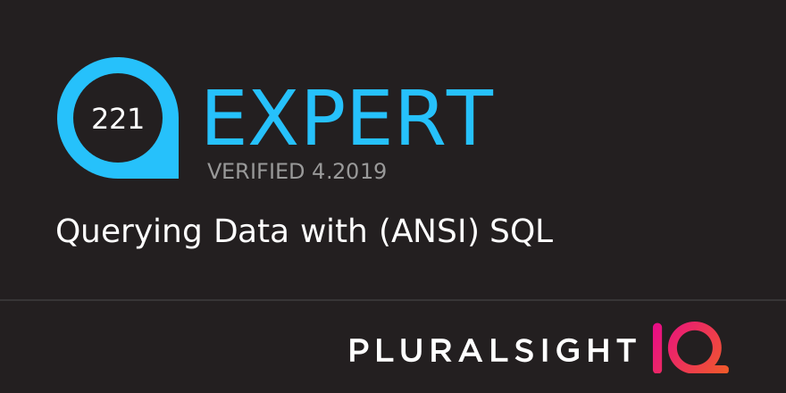 Title: Querying Data with (ANSI) SQL - Score: 221/300